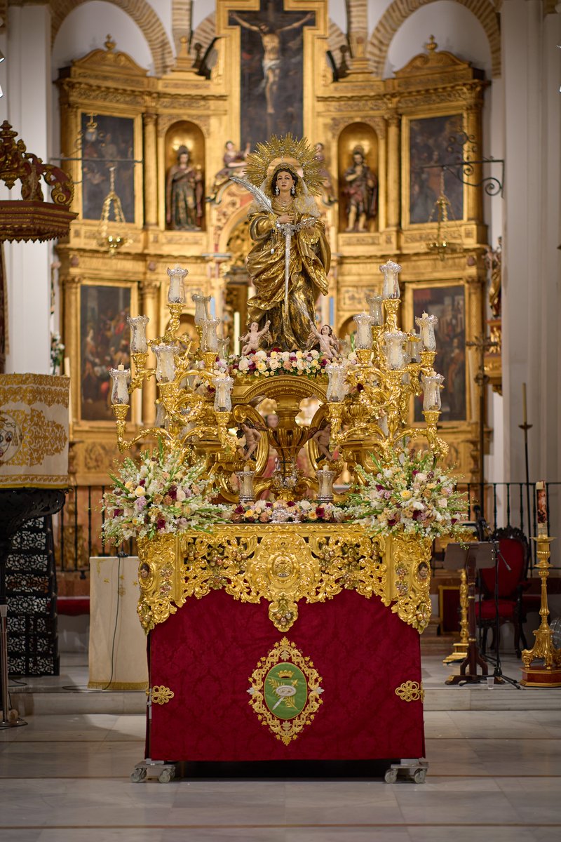 HdadSantaLucia's tweet photo. 𝑺𝑨𝑳𝑰𝑫𝑨 𝑷𝑹𝑶𝑪𝑬𝑺𝑰𝑶𝑵𝑨𝑳.

Ya se encuentra nuestra titular preparada para la procesión que tendra lugar en el día de mañana Domingo 4 de Octubre a las 11:00 Horas.

#santalucia2026 https://t.co/vItCY8bkuJ