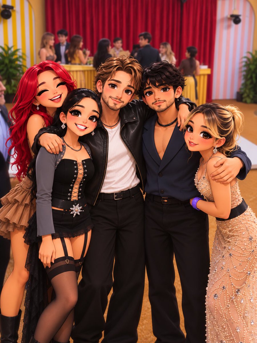 soymarlenys's tweet photo. El real #TeamPijamas🥹🎀✨ amé este reencuentro, que hermosos! #OG5 @DeyanaraBrianda @fedevigevani @Nosoychaparro @flor_vigna @arantzaruiz_ https://t.co/vrKjvCxlHF