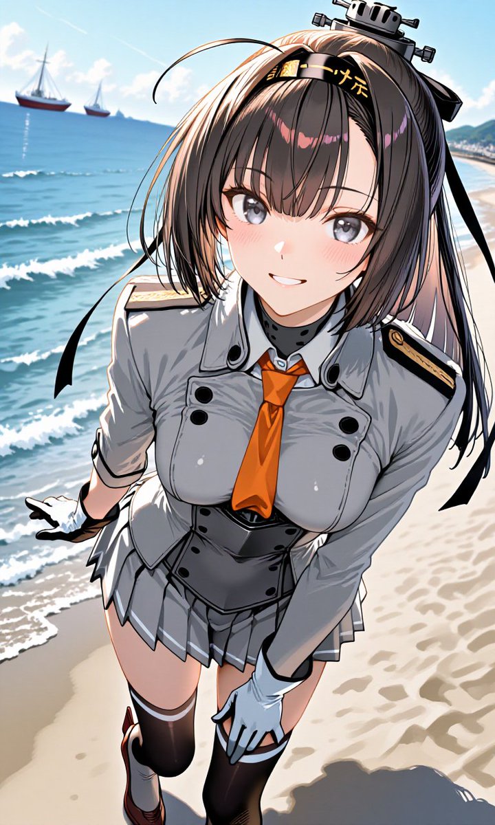hikaru08251992's tweet photo. 皆さん、こんにちは(*˙ᵕ˙ *)
この時間のイラスト投稿です。
 #艦これイラスト            #秋月
 #AIイラストㅤㅤ       #PixAI https://t.co/TtOeU5zY2b