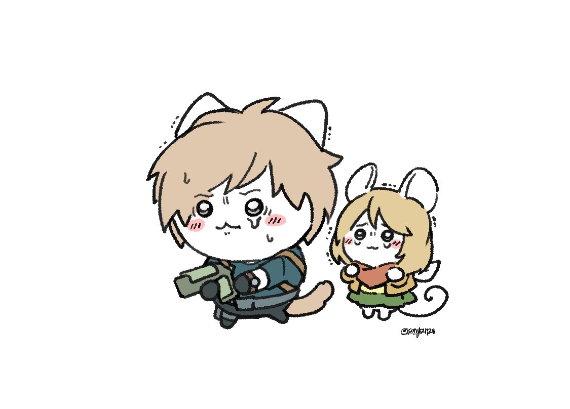 Sonya_728's tweet photo. 먼가 작고 귀여운 레온 &amp; 먼가 작고 귀여운 애슐리
#ResidentEvilㅤ #re4 https://t.co/phZ7b1z2qj