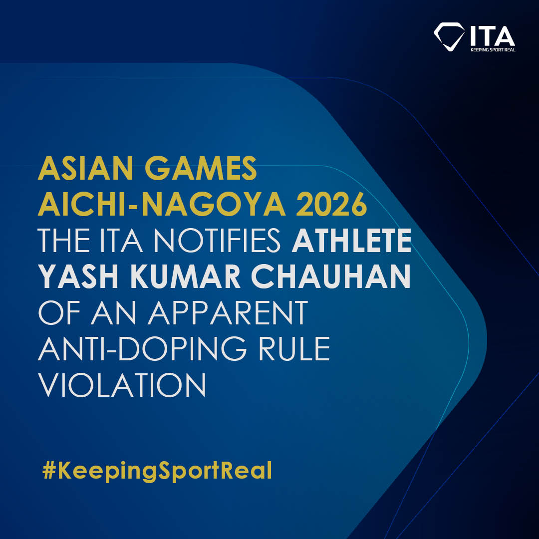 IntTestAgency's tweet photo. The ITA, on behalf of the @AsianGamesOCA, reports that a sample collected from Yash Kumar Chauhan has returned an AAF for the non-specified prohibited substances Metandienone metabolites, GW1516 metabolites, Mephentermine and its metabolite.

▶️ https://t.co/G797ZPgOZM https://t.co/XOudBY2KIg