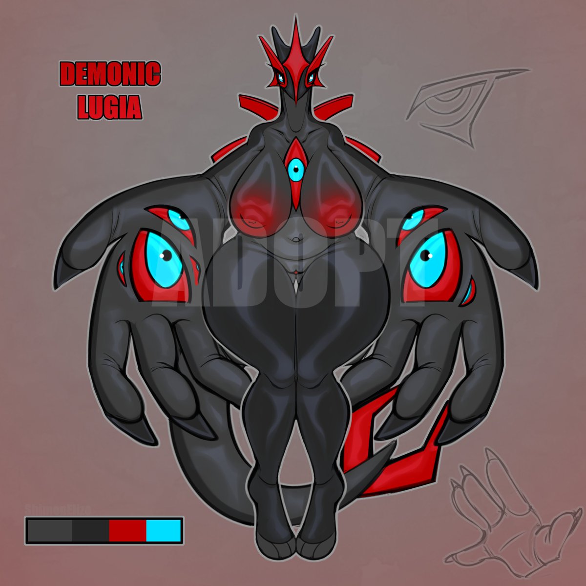 ShimonElize's tweet photo. Halloween Pokemon adopt!   

Lugia, queen of endless seas is ready to CONQUER THE WORLD! https://t.co/XVYBfm3WGJ