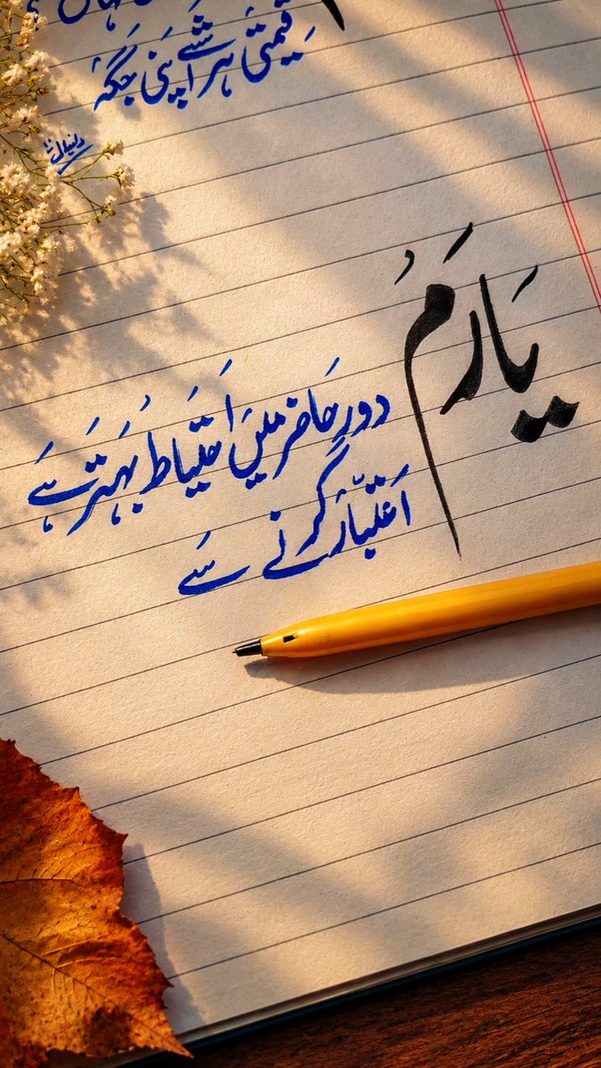 urstrulydanyal's tweet photo. یارم ! دورِ حاضر میں احتیاط بہتر ہے اعتبار کرنے سے 

______ https://t.co/IBSAO4vTpZ