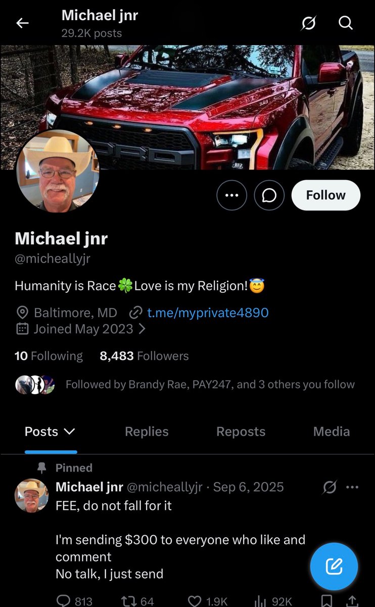 Christirr8787's tweet photo. Reached out to me, Only does checks. He will make an exception wth Cash App and claims to ask his accountant Then he asks for information like full name and email and that I would be added as a worker. 

Basic “worker payroll” scam.

Use your best judgement. https://t.co/IjHavkJuaa