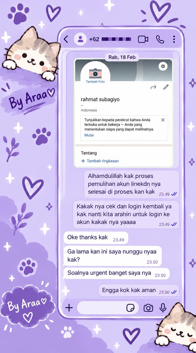 keitrhn's tweet photo. Alloo Jasa Pemulihan Akun &amp; Recovery Account and delete account 💜

Siap Melayani keluhan :
➡Pulihkan,Balikin &amp; Hapus Akun / Nonaktifkan Sosmed

( Facebook, Instagram, TikTok, WhatsApp,Twitter/X, Gmail)

Lacak Lokasi — Sadap Whatdapp — Hack Akun 

Fastrespon? Wa Di Profil Ya📲 https://t.co/ba2ArqJ4Jx