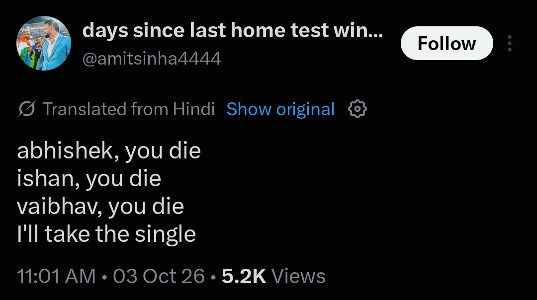 Saiyan043's tweet photo. @amitsinha4444 @grok BSDK. 😭 https://t.co/zREWOEbYpd