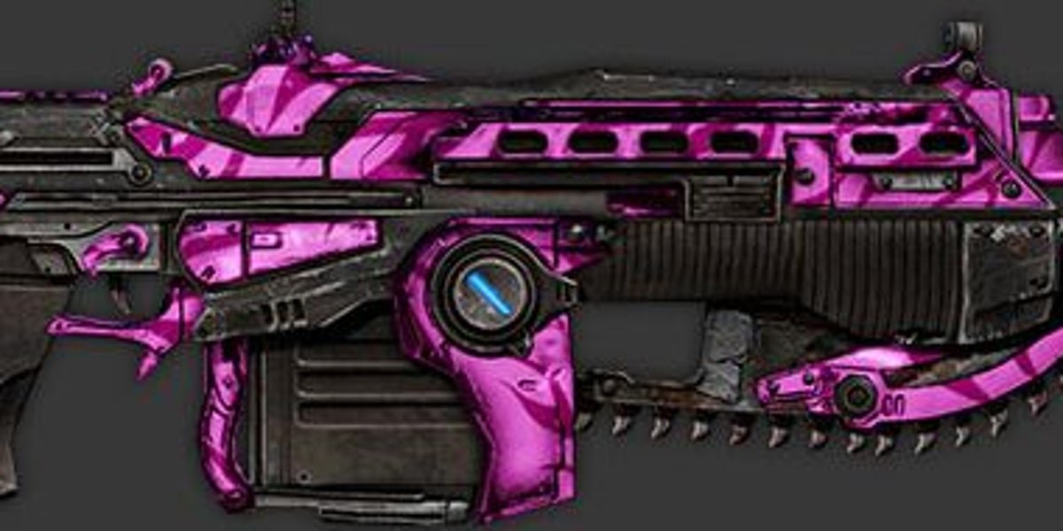FULLCENTIT's tweet photo. So we draw the line at gay flags like some crybaby losers but the rainbow skin, the pink skin, the flower skins, etc. in gears 3 we're cool with ? https://t.co/9QeKr0nVok