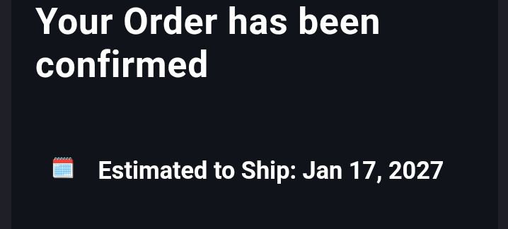 AleckRoux65097's tweet photo. Why the heck did I had to spend that much? Shipping fees?
Anyway I'll give more info when I'll get it the... Jan 17th 2027???!!! https://t.co/lunY382uAo