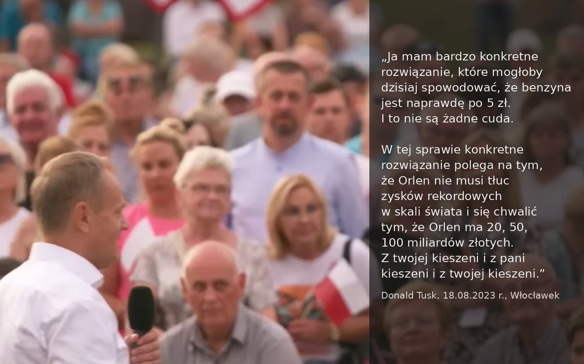 SamuelPereira's tweet photo. „Naszym obowiązkiem jest kłamstwa oraz manipulacje wyłapywać i prostować. Przypomnijmy te najczęstsze i rozprawmy się z nimi raz jeszcze: "Stoliczku nakryj się", czyli "Niech Orlen zetnie marże". Otóż nie może.” https://t.co/GGuU9k3xfZ