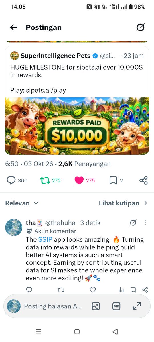 thahuha's tweet photo. @AFCryptoX @sipets_ai https://t.co/Rsv9qD96Df