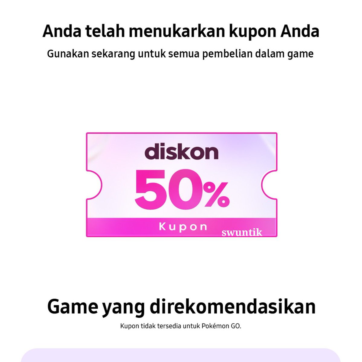 swuntik's tweet photo. WTS VOC SAMSUNG ROBUX 
500r 65k 
1000r 130k 

• all payment 
• exp tgl 8 
• punya aku sendiri 
#zonauangㅤ #bealanjaㅤ yuu jajan! https://t.co/wCoB5A64j1