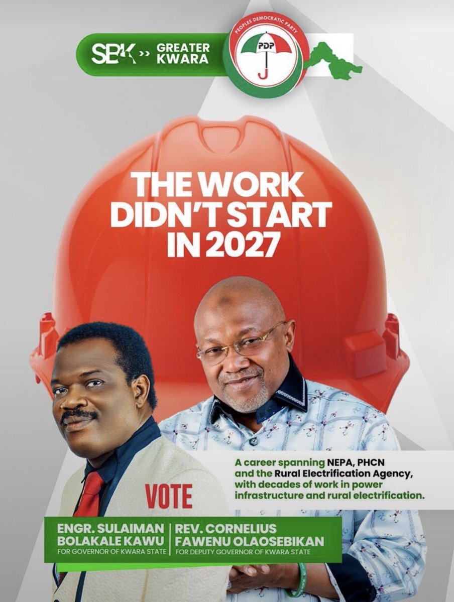 beyondsGO's tweet photo. The work didn’t start in 2027. @EngrKaleKawu . is already looking ahead, with the vision of building a Greater Kwara. The preparation starts now.

#SBK2027 #KawuFawenu #GreaterKwara https://t.co/IfWmyfBF6J
