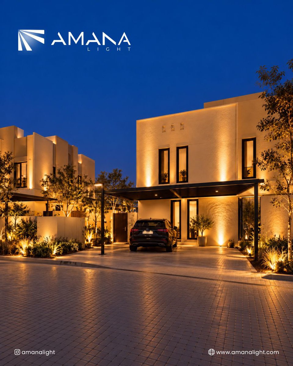 amanalightc's tweet photo. At Riyadh Township Sedra – Phase 1B, light brings the architecture and landscape to life after sunset. Warm façade accents and carefully lit greenery create a welcoming arrival experience.
AMANA LIGHT — The promise of light.
#AmanaLight #Sedra #Riyadh #ArchitecturalLighting https://t.co/NIA7apUYEI