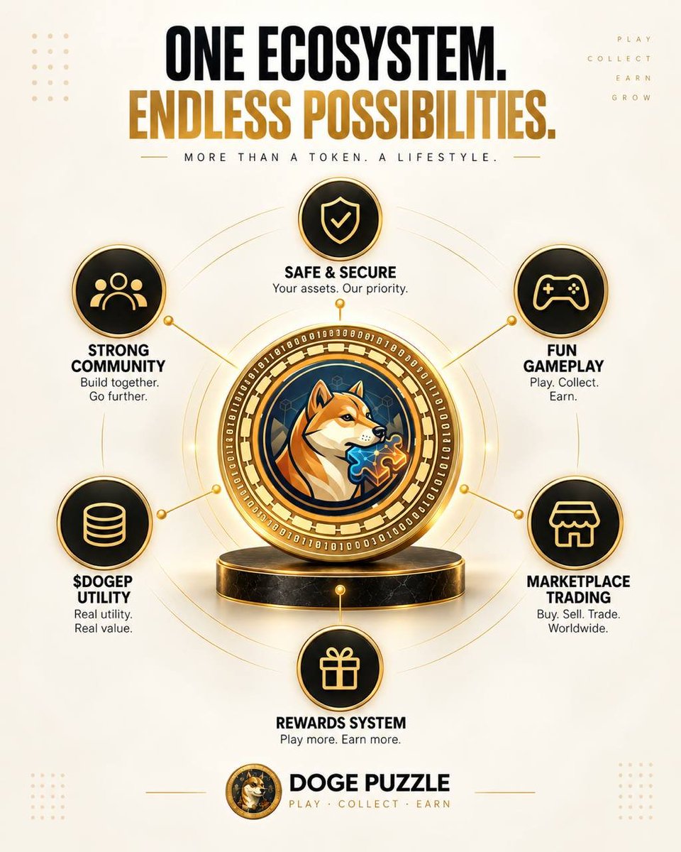 Prestigeweb3's tweet photo. Introducing @Dogepuzzleofc

Doge Puzzle is a Web3 gaming and community ecosystem built around interactive puzzle gameplay, digital collectibles, community participation, and player driven marketplace activity.

The ecosystem brings gaming, collecting, trading, and community participation together in one platform, giving users different ways to explore and engage with the ecosystem.

Here’s what Doge Puzzle offers:

Puzzle Gameplay
Collect, combine, and complete puzzle pieces as you progress through the ecosystem.

Community Growth
Participate in eligible referral activities, invite others, and contribute to the growth of the Doge Puzzle community.

Marketplace
Trade missing or duplicate puzzle pieces with other players, creating a player driven marketplace experience.

Staking
Explore the available staking features and potential benefits within the ecosystem.

Rewards & Campaigns
Complete puzzles and participate in eligible campaigns and activities designed to reward community participation.

Achievement NFTs
Eligible completed puzzles can be minted as digital achievement NFTs, giving players a way to showcase their progress and achievements.

Doge Puzzle brings together gaming, collecting, digital assets, and community participation to create an ecosystem built around engagement and progression.

If you're interested in exploring a Web3 ecosystem that combines puzzle gaming with digital collectibles and community driven activity, Doge puzzle is worth checking out.

👉 Explore Doge Puzzle:
https://t.co/IFPFfaHDXL

📄 Whitepaper:
https://t.co/rCkzoXdEur

✈️ Telegram:
https://t.co/bPj9LMlSku