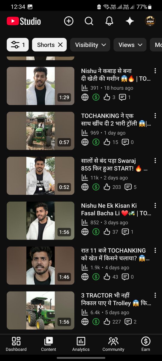 VickySutha7105's tweet photo. Dear @TeamYouTube @YouTubeIndia,
Major reach glitch on my channel since Sept 17 update. Past videos easily crossed 500k-800k views, but all new videos are now abruptly freezing between 1k-15k views with zero impressions. Content style is same. 
Link: https://t.co/5k3YyIt54n https://t.co/YIW3KYEKQn