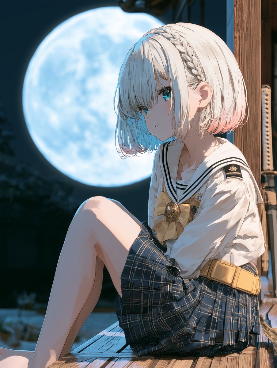 katana_jk_girl's tweet photo. #AI中秋の名月 https://t.co/WUZaTUFlyI