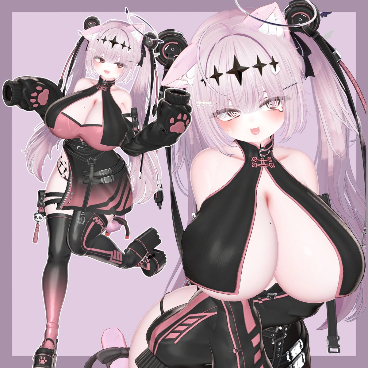 mamegin_vrc's tweet photo. 🐼とは🐻🐈　#BITE_vrc https://t.co/LW7pJdIuT4