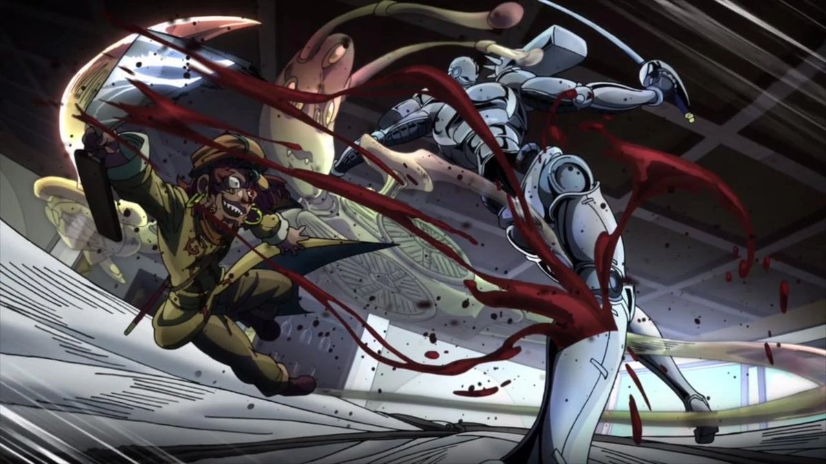 stupidmiqote's tweet photo. @elecwindgodfist ebony devil takes polnareff's acl and he's hitting this shit the same week https://t.co/gvkf6s0iUV
