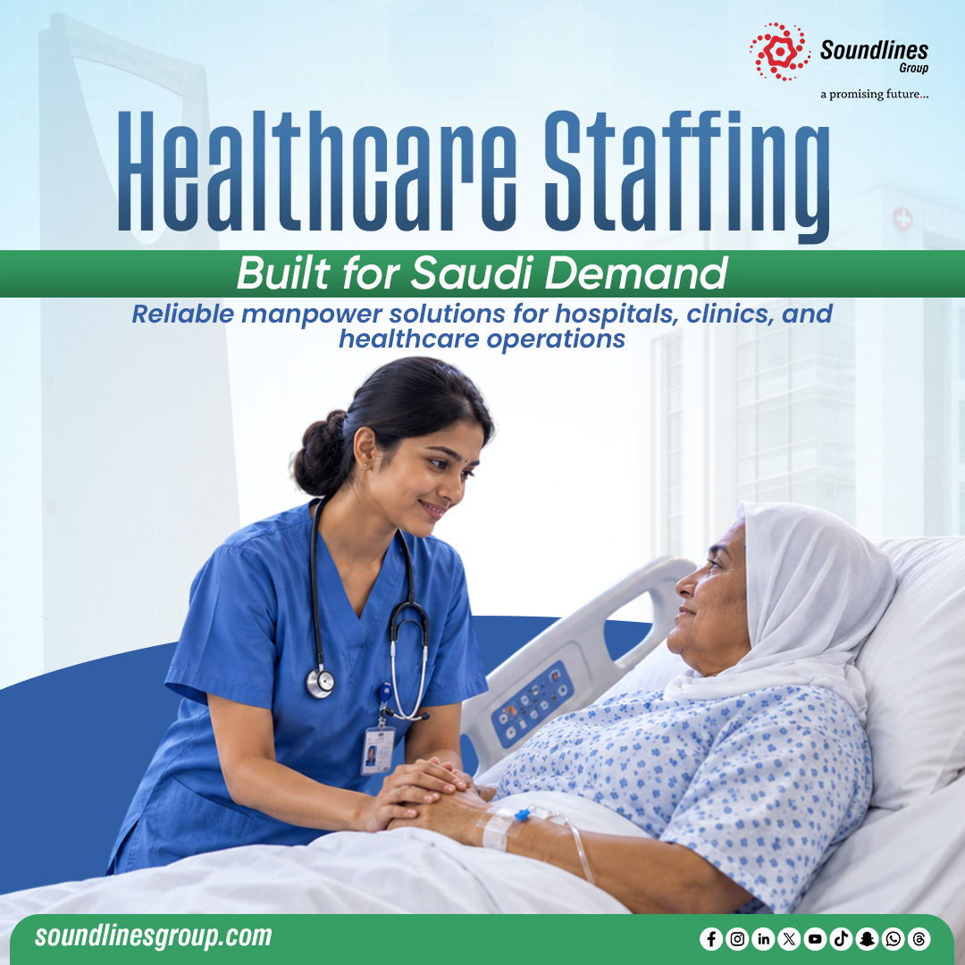 GroupSoundlines's tweet photo. Behind every smooth hospital operation is a dependable support team. Soundlines Group helps KSA healthcare employers maintain workforce consistency.

#overseasrecruitment #healthcare #internationalrecruitment #bluecollarrecruitment https://t.co/bqk6jk7eoC