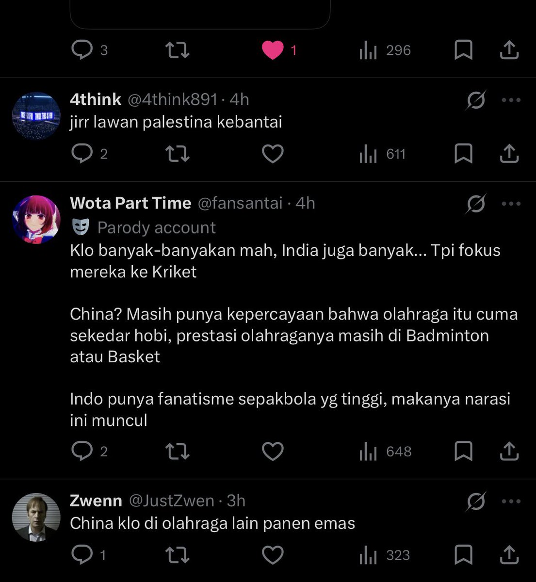 serbtareq's tweet photo. @Rdal023 @malcze87550 @cruzozzan warga konoha sendiri bahas sport in general instead of bola sahaja alahai bodohnya lah indon sorang sorang aku jumpa harini tolol tolol 😭😭😭 https://t.co/LRLIH2Kfxa