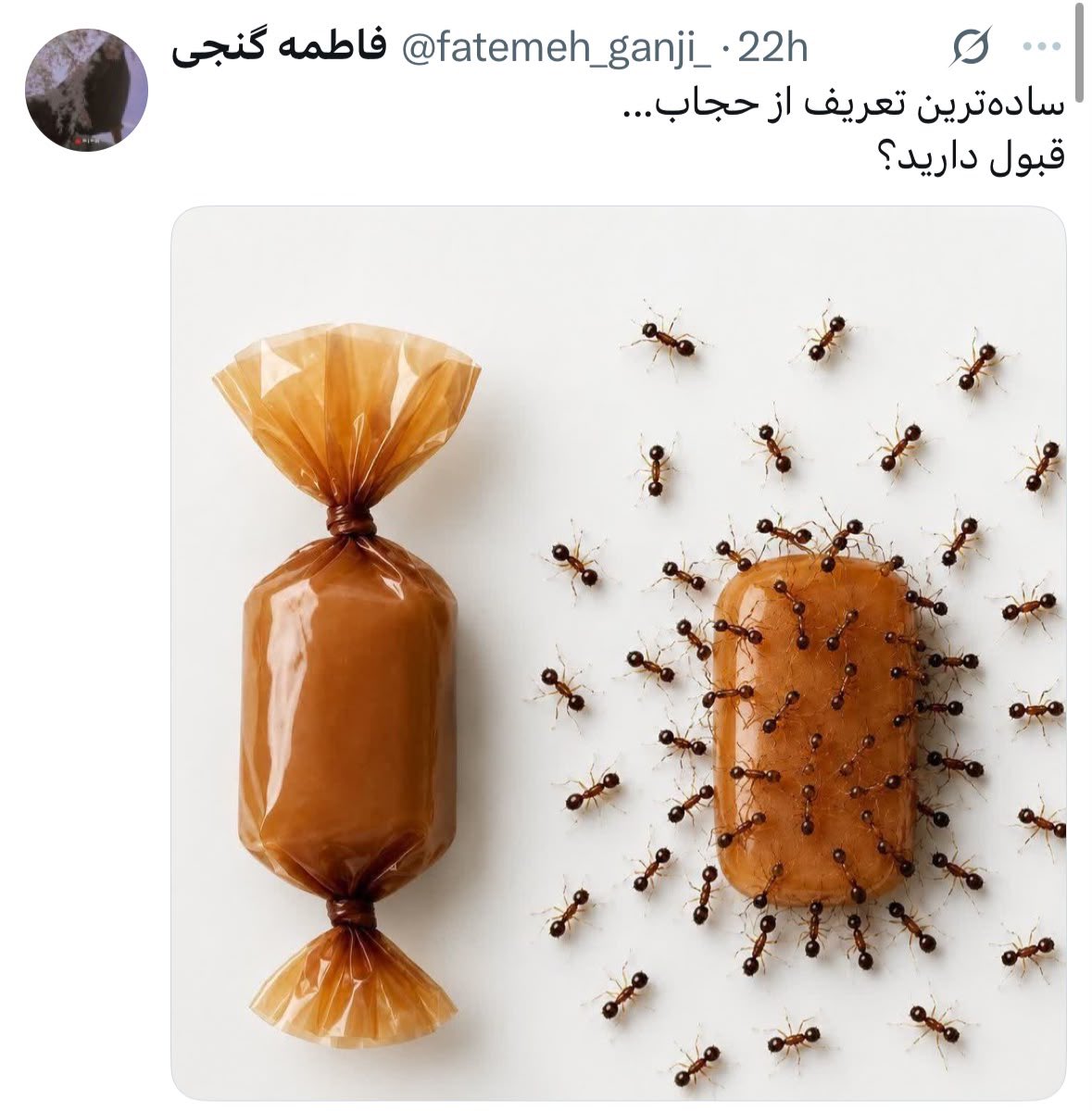 The_Samside93's tweet photo. حجاب يعنی به خودم اعتماد ندارم ممكنه بدم !🥴 https://t.co/DoTqGHll8m