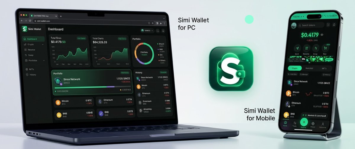 SimiWallet's tweet photo. 🚀 Simi Wallet is going multi-platform! 

Manage your crypto seamlessly across PC, Windows, Mac, Mobile, and iOS. Next-level UI/UX and full cross-device sync are launching...
Very soon. 📱💻

Get ready to level up your Web3 experience! 🔥
#SimiWallet #Web3 #Crypto #SinceNetwork https://t.co/ugmzjkfRFa