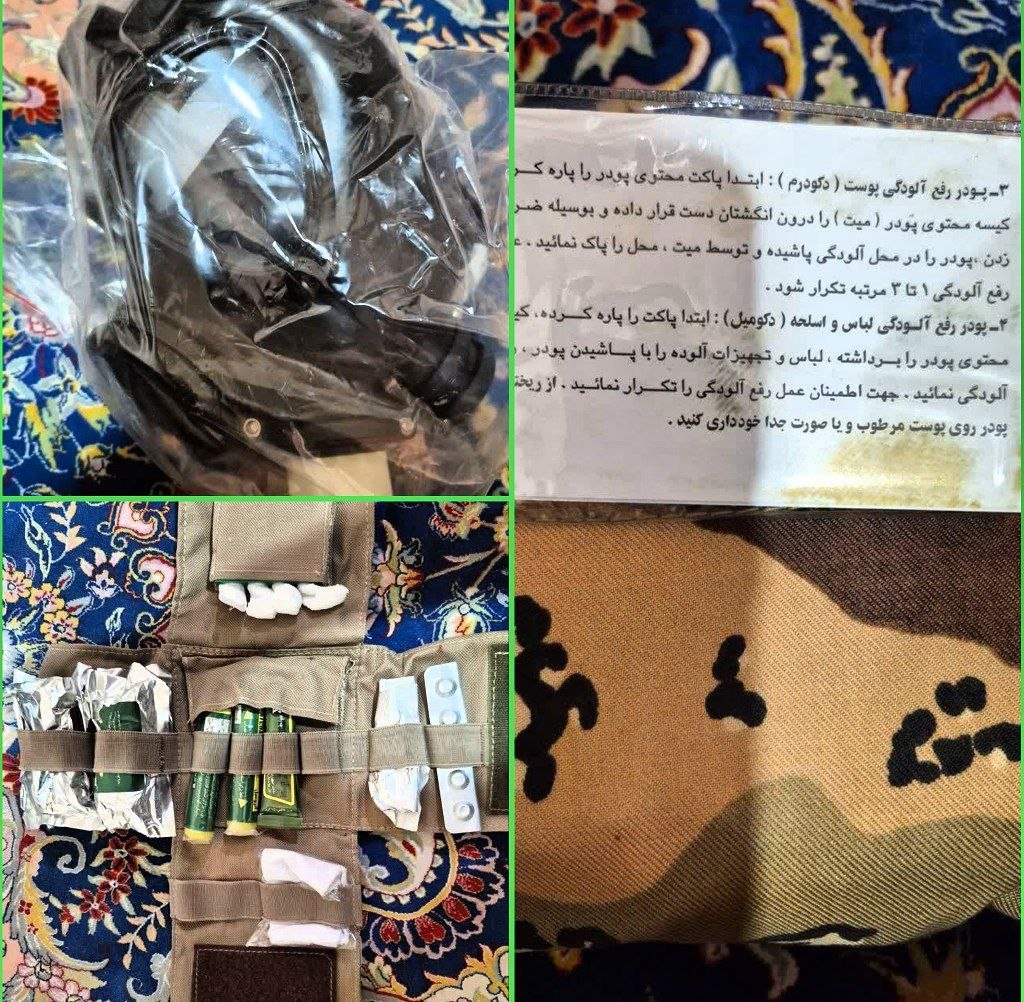 Tactixtm's tweet photo. في ظلّ مؤشّرات جولة جديدة من الحرب،
شرعت قيادة القوات المسلحة في ايران بتوزيع حُزَم وتجهيزات خاصة بحرب «الدمـار الشامل» على الوحَدات المرابطة جنوب البلاد.

«الدمـار الشامل» هو مصطلح يطلق على معارك قد تستخدم فيها أسلحة كيميائية او بيولوجية.

قد لا تكون هناك بوادر او إشارات لهذا النوع من المعارك و لكن تأخذ القوات المسلحة الايرانية بعين الأعتبار كل الأحتمالات و تبني عليها الأحتياطات اللازمة.

توجد فرق خاصة في الجيش الإيراني مدربة على سيناريوهات معالجة التلوث النووي والاشعاعي و هذه القوات تسمى ”وحـدات الدفـاع الكيميائـي والبيولوجي والنووي“ و لديهم المعدات والتجهيزات اللازمة الضرورية لهذا النوع من حالات الطوارئ.
