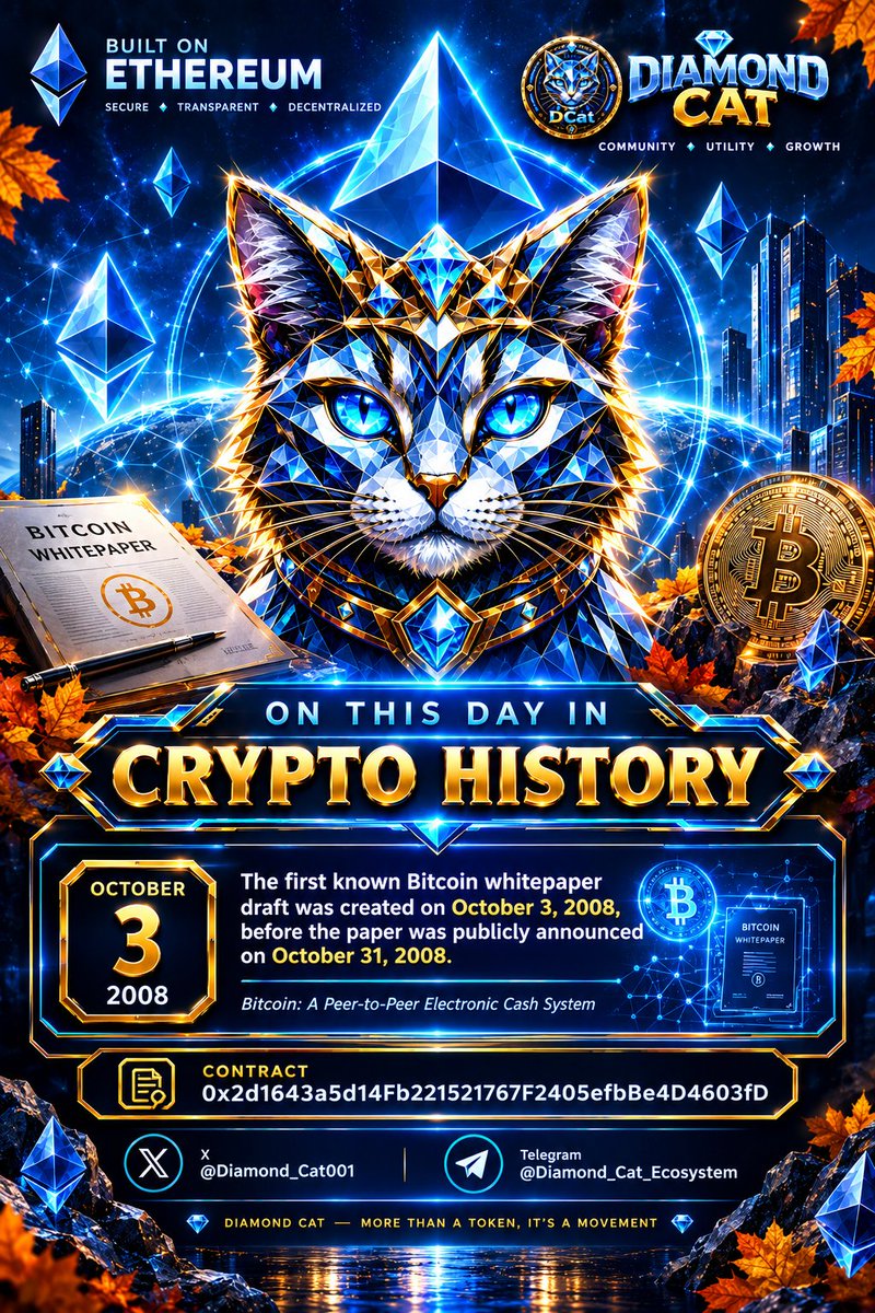 Diamond_Cat001's tweet photo. You can ignore the noise.
But don't ignore what is being built.
Diamond Cat 🐱💎 is growing its community, strengthening its identity and expanding its presence.
$DCAT
CA: 0x2d1643a5d14Fb221521767F2405efbBe4D4603fD
#DCat #Crypto https://t.co/iEvVBXDtaF
