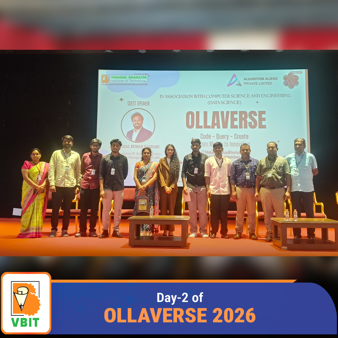 VBITHYD's tweet photo. OLLAVERSE 2026 | Day 2 - Code • Query • Create!
Day 2 of the two-day workshop on #OLLAVERSE2026 - "Code • Query • Create" was successfully organized by Team Data Vedhi in association.
#VBIT #DataVedhi #DataScience #AI #Ollama #AIModels #RAG #VectorDatabases #APIs #Coding https://t.co/wgBqTztg9E