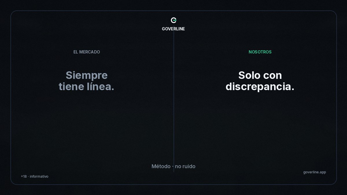 goverline_app's tweet photo. ⚡️ Sábado con Segunda, Primera RFEF y ligas de fuera. Muchos partidos no significan muchos picks.

El orden no cambia: estimamos nuestra probabilidad con nuestros datos y después la contrastamos con el precio. Si la diferencia no es suficiente, no hay pick.

💬 El volumen lo marca la diferencia, no el calendario.

🎯 Planes y precios: https://t.co/FEjGL7dZ0W

+18 · informativo · no es consejo de apuestas