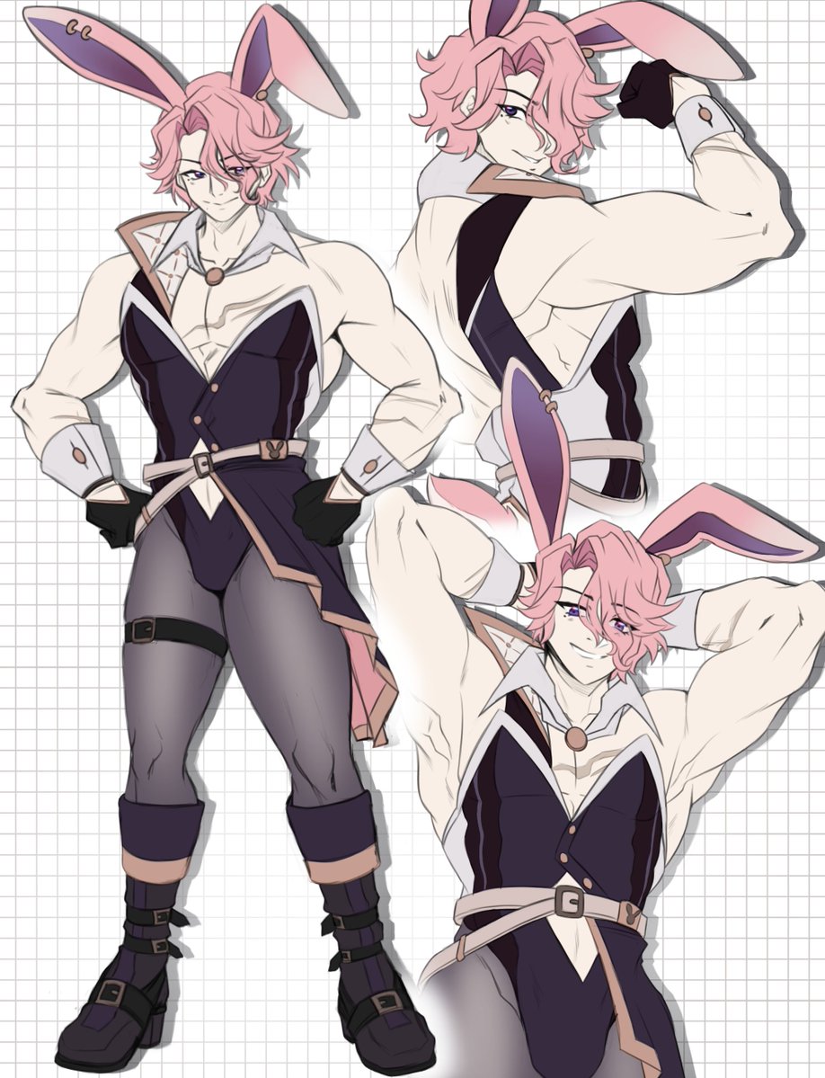 FayliseVT's tweet photo. @RoyChiato I was looking for an excuse to bunnysuit you anyway #RoyChiContest https://t.co/TgVkx6KKSY