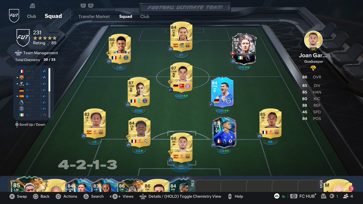 IceColdLadFifa's tweet photo. First Weekend League 🙏

Finished 14-1 😄 lost to a guy with POTM Raphinha and POTM Olise in the same team.

- 4213 is such a good formation
- Grob is a cheap beast 😍
- McGeady what a player! No words needed

Let go for the 15 next week! https://t.co/it3yrnd11V