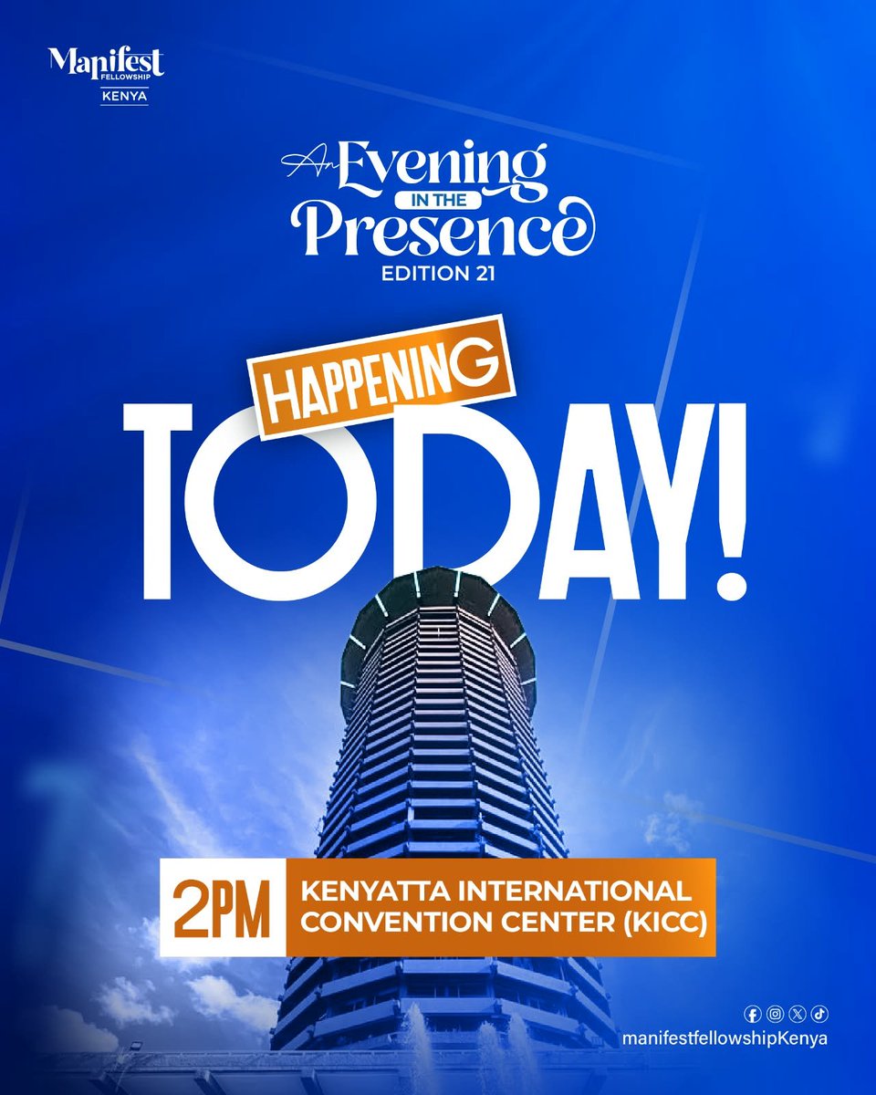 faith_enoch_'s tweet photo. Happening today...
#InHisPresence
#BringAFriend
#ManifestFellowshipKenya https://t.co/IOdcQSxNw5
