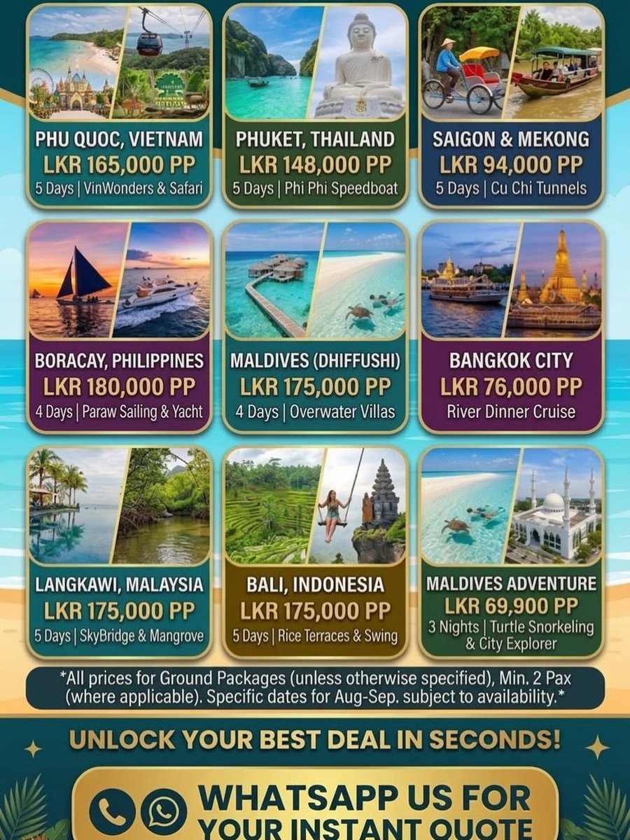 MollieeBoob's tweet photo. Escape the ordinary this school holiday. August and September are perfect for family memories in Bali, Vietnam, Thailand or the Maldives. Exclusive LV Holidays rates available. Where will you go next? https://t.co/IrhYhafWMY