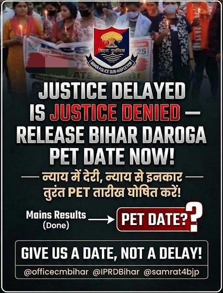 RajaKum61650607's tweet photo. बिहार दारोगा 1799 मेंस के सफल अभ्यर्थियों के साथ न्याय हो,,हमारा हक हमे दिए जाएं 
4 महीने बाद अचानक से मुख्य परीक्षा को रद्द करना हमारे ऊपर वज्रपात जैसा है l
हम अपने गार्जियन माननीय मुख्यमंत्री श्री सम्राट चौधरी जी से न्याय की मांग करते हैं ❤️🙏
 अभ्यर्थियों के साथ न्याय हो ❤️🙏 https://t.co/ZfAMq4J0uH