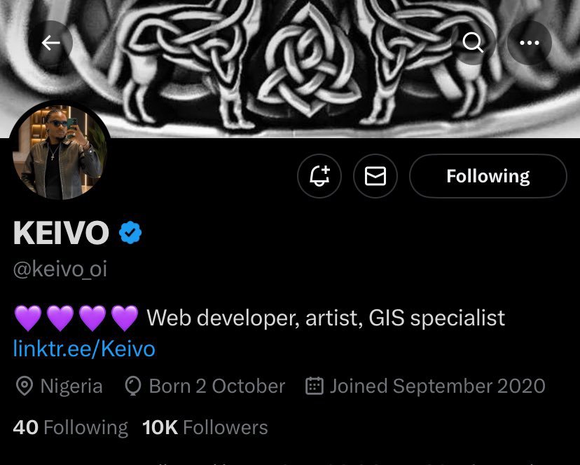 Lammy0209's tweet photo. Ooh my😲😲woke up to hitting 10k🥰we did it guys💃💃💃10k followers in the fucking chat🥳🥳🥳 We've also hit 60k on insta my boy is loved🥳🎉🎉 more to bag @keivo_oi 
#Keivoikpe
#Bbnaija https://t.co/FXZFRXNVu0