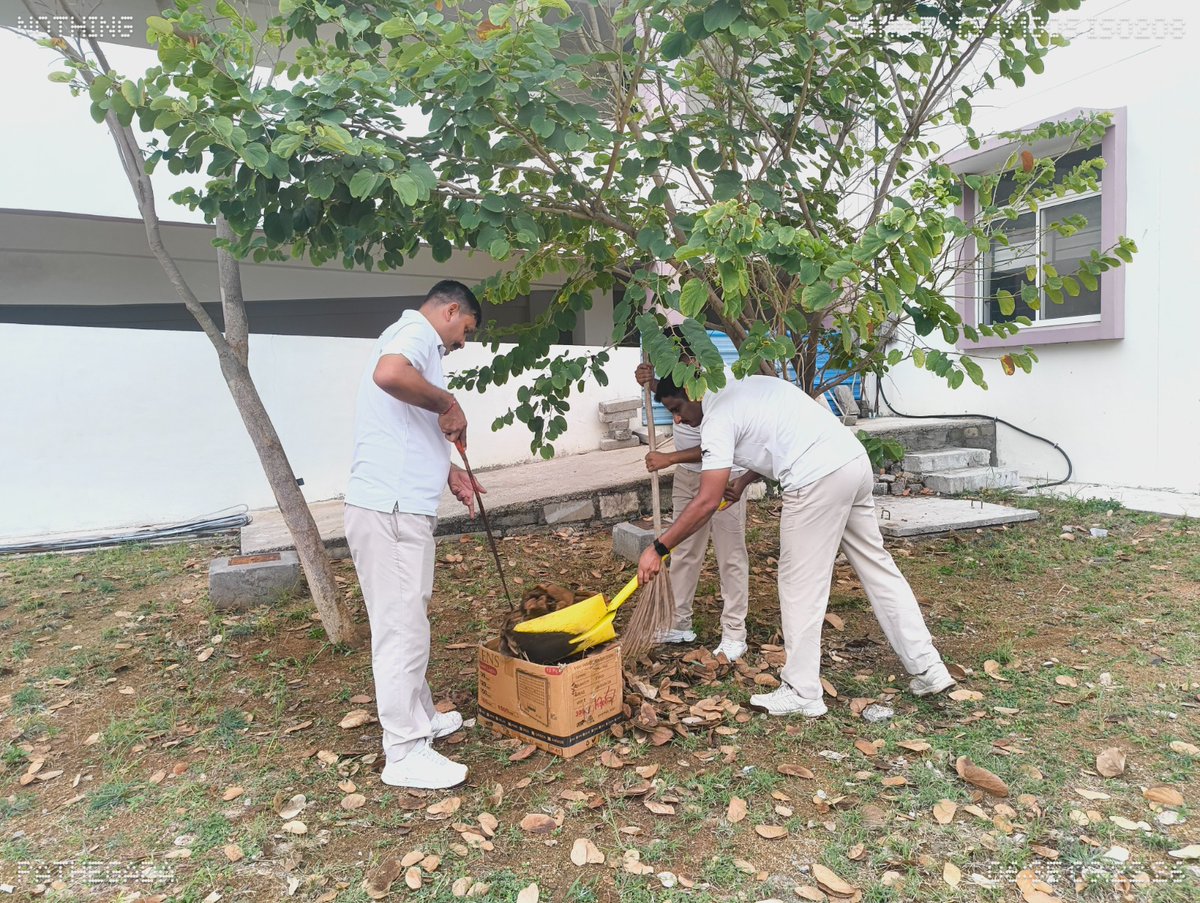 CiatCtr85137's tweet photo. A cleanliness drive was conducted under #SpecialCampaign6 at CIATS, CRPF, Kalikiri on 03/10/2026 
#SpecialCampaign6 #SHS2026 #SwachhataHiSeva2026 https://t.co/pasWBl4ySv