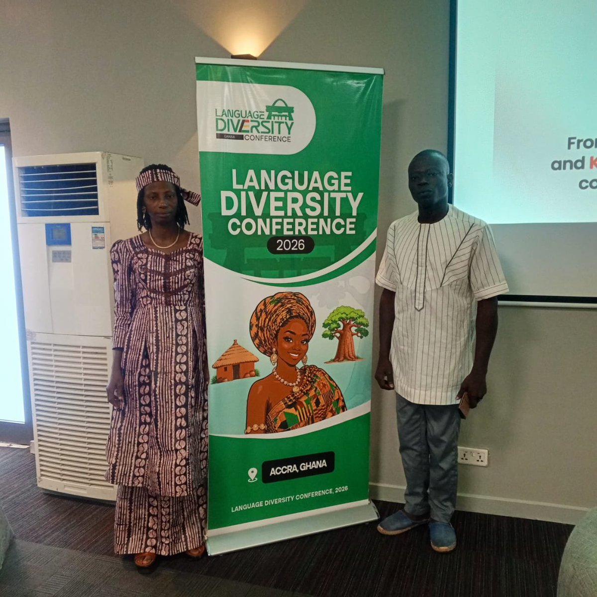 WikimediaBj's tweet photo. Actuellement à Accra 🇬🇭, nos représentants Wikimedia en #fongbé au #Bénin 🇧🇯participent à la Language Diversity Conference 2026, 1ʳᵉ édition, du 2 au 4 octobre. 
Excellente conférence à eux !
#LDC2026 #Wikimedia #Fongbé #LanguesAfricaines https://t.co/DuzbfxLsG5