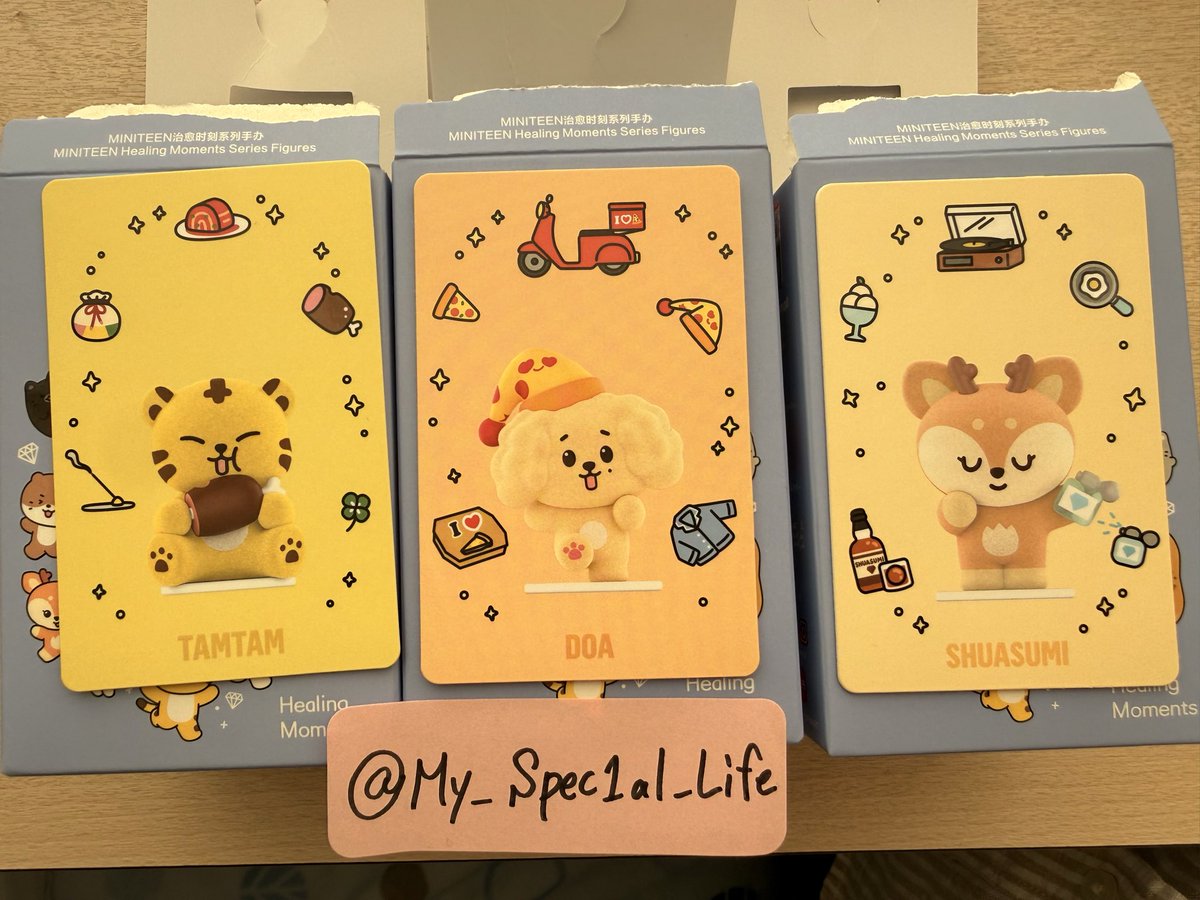 My_Spec1al_Life's tweet photo. SEVENTEEN MINITEEN POPMART ポップマート ミニティーン 交換

本日追加購入分です🙇‍♀️👏

【譲】ジョシュア、ホシ、ドギョム

【求】エスクプス、ウォヌ、ウジ

郵送、都内手渡しどちらも可能です！
本日渋谷周辺におります。(〜18：00)
🌻まとめて交換いただける方優先🌻
お気軽にお声掛けください！ https://t.co/y6v1RFUSX1