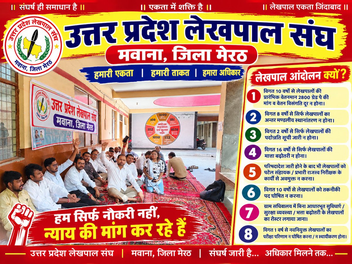 uplekhpalmawana's tweet photo. लेखपाल संघ-  जिंदाबाद जिंदाबाद https://t.co/OnXWafDXLu