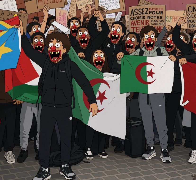 ClownDetectiveX's tweet photo. „french students“ https://t.co/0wcVVwFnE5