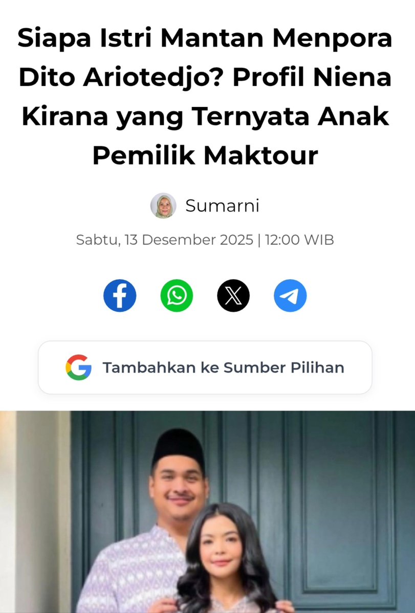 AhlulQohwah's tweet photo. SIDANG KE 15 KASUS KUOTA HAJI

NAMANYA DISEBUT BERULANGKALI, SEMPAT DICEKAL KE LUAR NEGERI, UANG 500.000 USD DISITA DARI KAMAR PRIBADINYA, TAPI TAK PERNAH DITAHAN KPK

Kamis, 1 Oktober 2026, JPU KPK menghadirkan Fuad Hasan Masyhur, Direktur Utama Maktour, bersama sejumlah saksi lain. Dalam pemeriksaan Fuad, jaksa menunjukkan barang bukti berupa USD 500.000 dalam pecahan USD 100 dan menanyakan dari mana uang tersebut disita.

Fuad menerangkan bahwa uang itu bukan disita langsung dari putrinya, Nina Kirana, melainkan berada di rumahnya, tepatnya di kamar pribadi. “Bukan disita dari Ibu Nina Kirana. Nina Kirana berada di rumah saya, karena mereka adalah putri saya. Itu di kamar saya.”

Ketika jaksa memastikan apakah uang tersebut ditemukan saat penyidik KPK melakukan penggeledahan di rumah Fuad, Fuad menjawab:
“Betul sekali.”

Salah satu fakta yang muncul dlm sidang ini  adalah barang bukti USD 500.000 yang menurut keterangan di persidangan ditemukan saat penggeledahan di rumah Fuad namun anehnya, dalam BAP statusnya milik Nina Kirana, anaknya (mantan istri Menpora Dito)
 
Dan kemudian yg menarik adalah, pertanyaan publik terkait status uang itu, berasal dari mana, untuk siapa, dan untuk keperluan apa, tetap tak terjawab. Bagaimana bisa seseorang yg asetnya disita, namun statusnya tetap saksi? Sementara dalam dakwaan, aksi pengaturan pengisian kuota haji tambahan tahun 2023-2024 diduga dilakukan "satu pintu" yaitu melalui Fuad Hasan.

https://t.co/DIJDMjvKyf