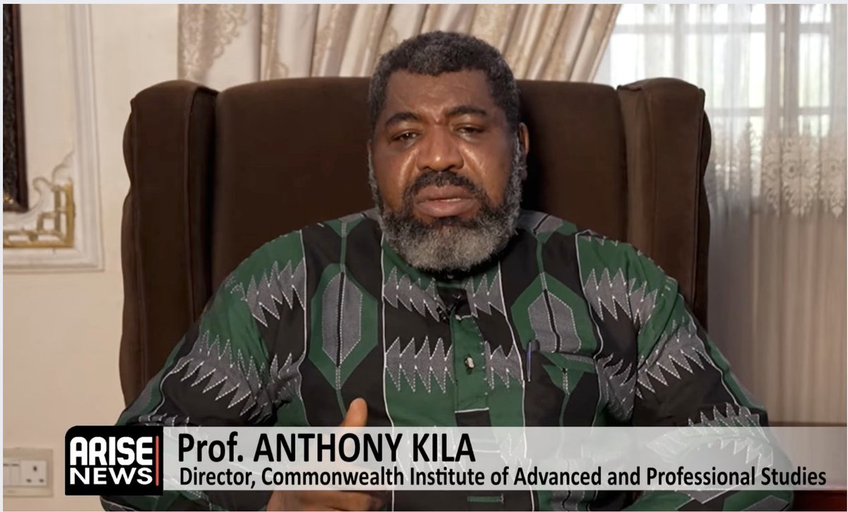 elqaxxee's tweet photo. Fake Professor Anthony Kila is a regular guest on @ARISEtv, @channelstv, @NewsCentralTV, and @tvcnewsng.

The media stations have called him
- a professor of political science;
- a professor of political economy
- Jean Monnet Professor of Strategy and Dev't. https://t.co/opffJpWcWZ