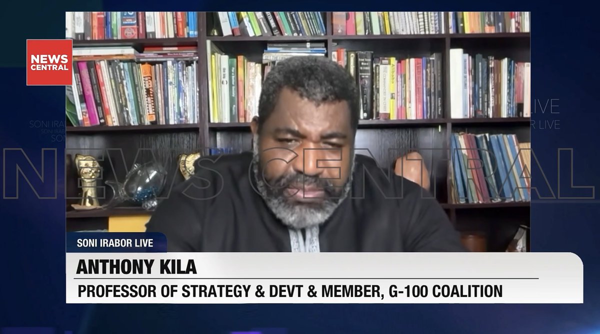 elqaxxee's tweet photo. Fake Professor Anthony Kila is a regular guest on @ARISEtv, @channelstv, @NewsCentralTV, and @tvcnewsng.

The media stations have called him
- a professor of political science;
- a professor of political economy
- Jean Monnet Professor of Strategy and Dev't. https://t.co/opffJpWcWZ