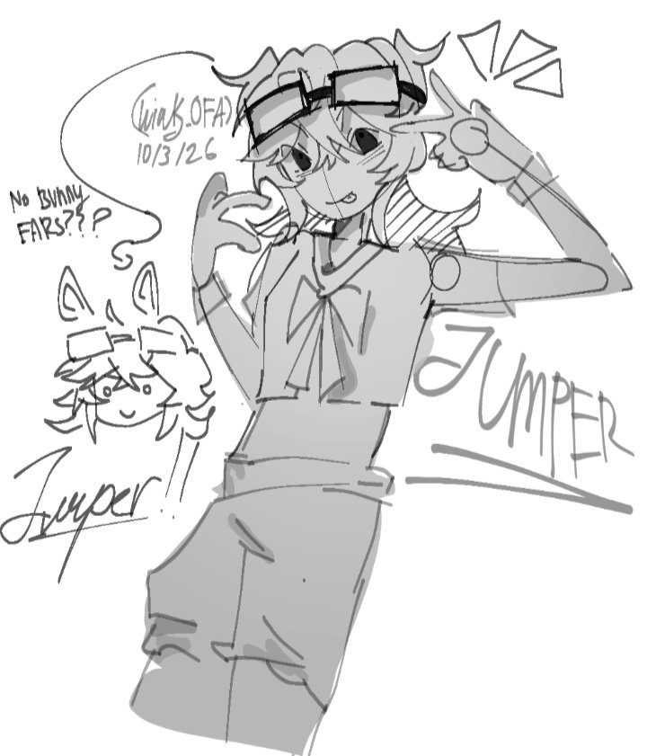 Winky_OFA's tweet photo. Doodle of #Jumperwho https://t.co/ejawFeZVFG