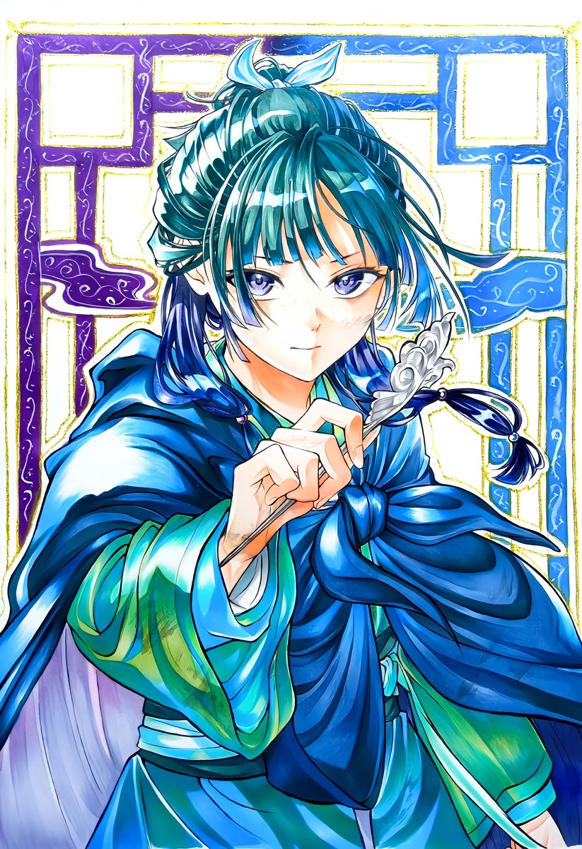 Mizupipi39's tweet photo. 薬屋放送記念イラスト https://t.co/wT1jnR6JYm