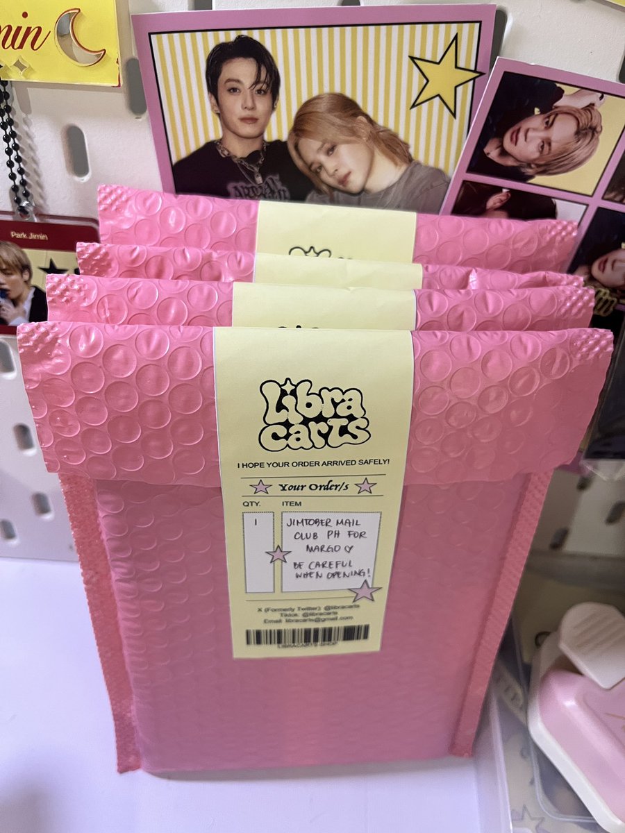 libracarts's tweet photo. after 3 years of hiatus of being a seller grabe now nalang ulit ako nakahawak ng pink bubble mailers https://t.co/G6O6eIAfI6