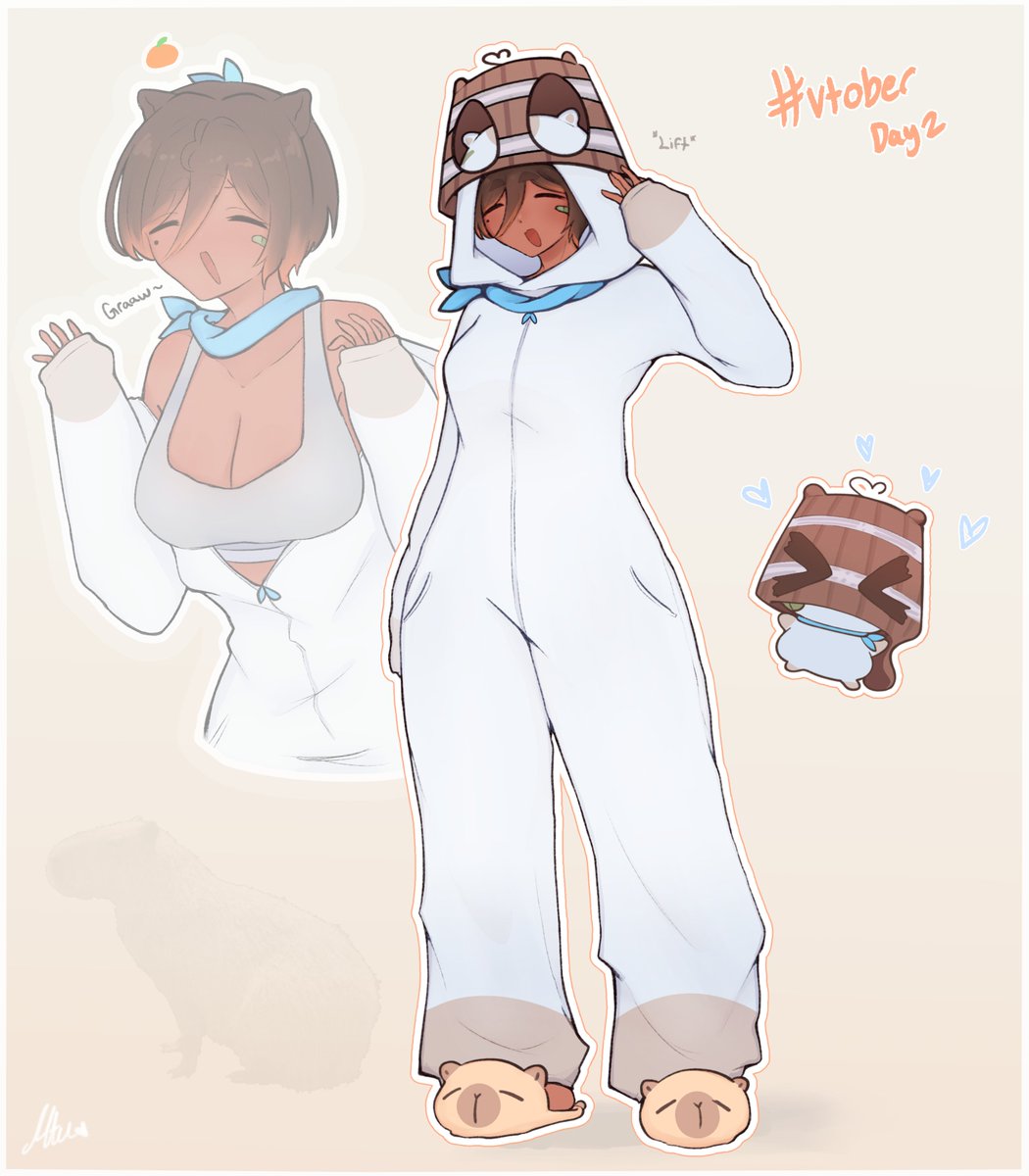 hatsuvtuber's tweet photo. Comfy Capy c:🍊 #vtober DAY 2
(((( I got home too late ;3; I hope you like 🫶 https://t.co/qcDiGa4GTk