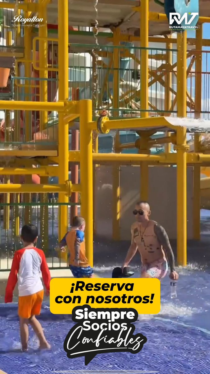 valldosantos's tweet photo. Diversión sin límites para toda la familia en Royalton Splash Riviera Cancun: parque acuático, entretenimiento y espacios para crear recuerdos inolvidables. Ofrece a tus clientes unas vacaciones que lo tienen todo. Cotiza con Ruta Maya Travel. https://t.co/ltzjYvcX4M