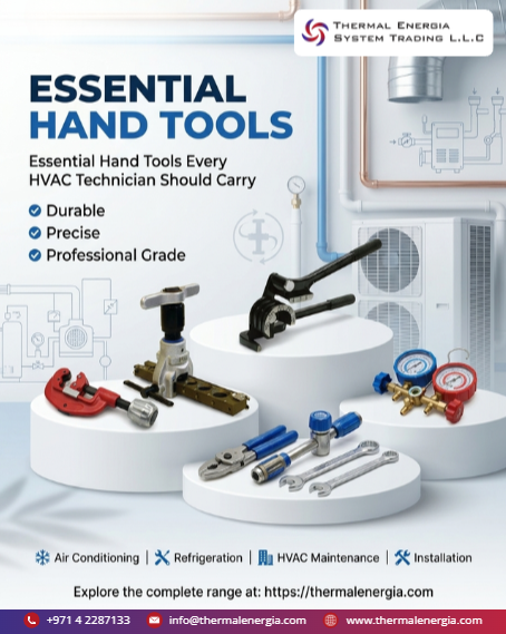 tenergia_ae's tweet photo. Looking for reliable tools for your next project? Explore the range at Thermal Energia and get in touch for a quote!
📞 Call/WhatsApp: +971 4 228 7133
🌐 https://t.co/qfCxleYEU5
.
#HVACTools #HandTools #RefrigerationTools #HVACMaintenance #ThermalEnergia https://t.co/f2f76eFNAM